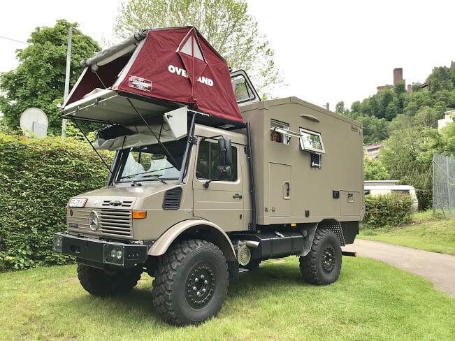 Unimog U1550L mit Woelcke Wohnaufbau
